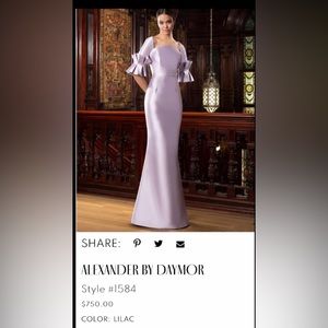 NEW ALEXANDER BY DAYMOR  size 16 unaltered lilac NWT